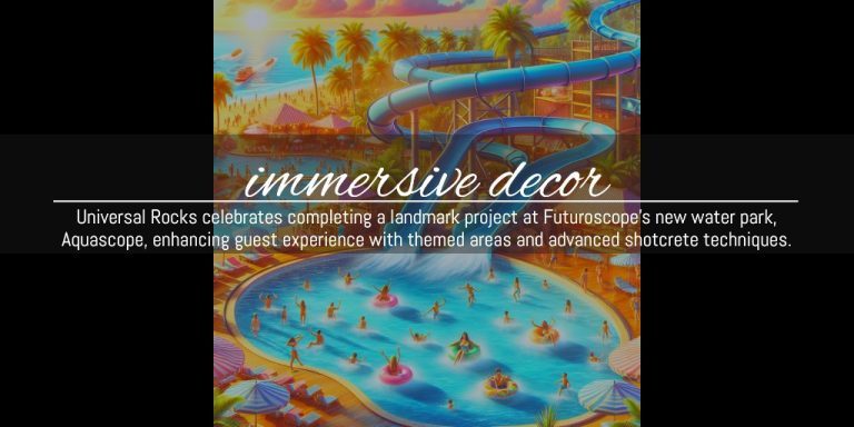 Universal Rocks Transforms Aquascope Water Park with Immersive Decor